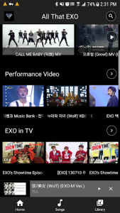 اسکرین شات برنامه All That EXO(EXO songs, albums, MVs, Performances) 4