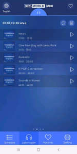 اسکرین شات برنامه KBS WORLD Radio On-Air 3