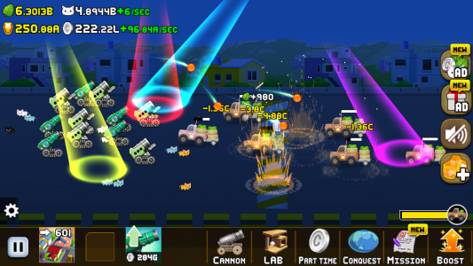 اسکرین شات 7 بازی Idle Cat Cannon