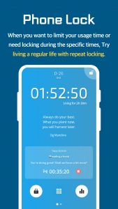 اسکرین شات 3 برنامه UBhind(App lock/Screen time)