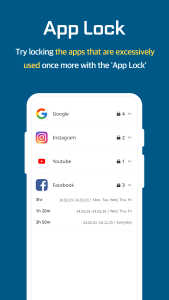 اسکرین شات 4 برنامه UBhind(App lock/Screen time)