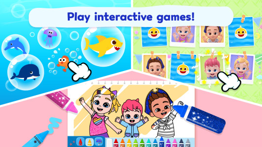 اسکرین شات 5 برنامه Pinkfong Baby Shark: Kid Games