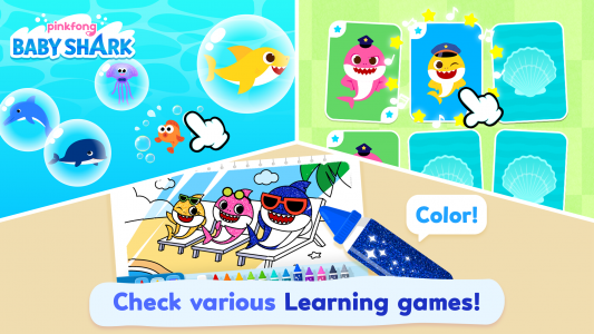 اسکرین شات برنامه Pinkfong Baby Shark: Kid Games 7