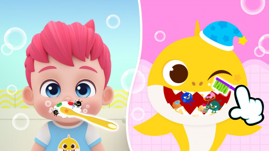 اسکرین شات 1 برنامه Pinkfong Baby Shark: Kid Games