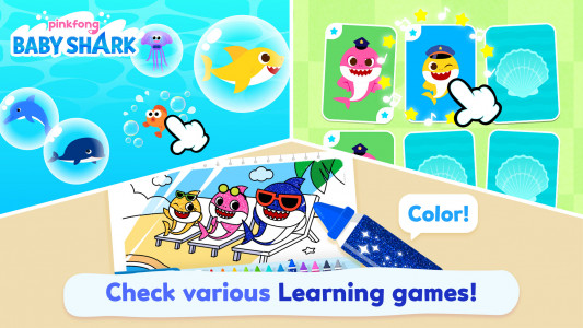 اسکرین شات برنامه Pinkfong Baby Shark: Kid Games 5