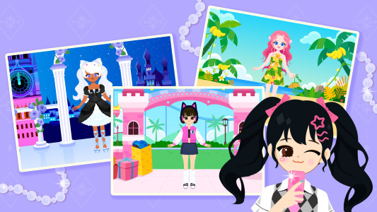اسکرین شات 5 برنامه K-pop Princess Dress Up Game