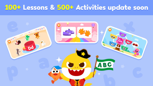 اسکرین شات 5 برنامه Baby Shark English: ABC Games