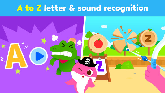 اسکرین شات 3 برنامه Baby Shark English: ABC Games