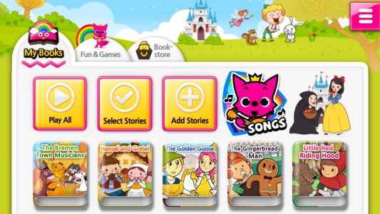 اسکرین شات 3 برنامه Pinkfong Kids Stories