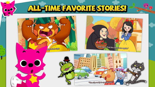 اسکرین شات 2 برنامه Pinkfong Kids Stories