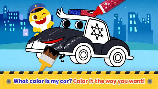اسکرین شات 5 برنامه Baby Shark Car Town: Kid Games