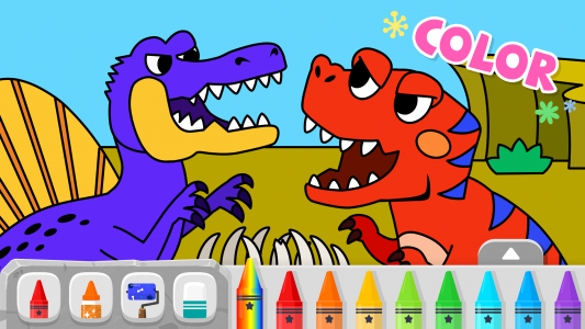 اسکرین شات برنامه Pinkfong Dino World: Kids Game 5