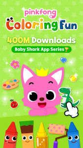 اسکرین شات 1 برنامه Pinkfong Coloring Fun for kids