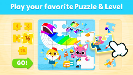 اسکرین شات 1 برنامه Baby Shark Jigsaw Puzzle Fun