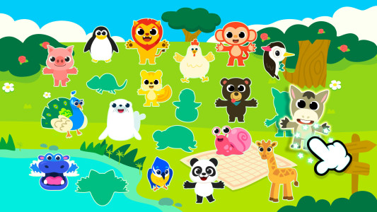 اسکرین شات 1 برنامه Pinkfong Numbers Zoo: Kid Math