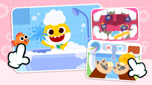 اسکرین شات 3 برنامه Baby Shark: Wash Your Hands