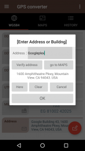 اسکرین شات برنامه GPS coordinate converter 4