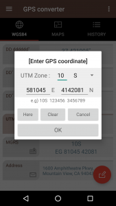 اسکرین شات 7 برنامه GPS coordinate converter