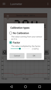 اسکرین شات برنامه Smart Luxmeter 5