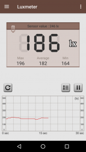 اسکرین شات برنامه Smart Luxmeter 1