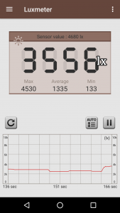 اسکرین شات برنامه Smart Luxmeter 3