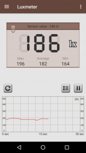 اسکرین شات 1 برنامه Smart Luxmeter