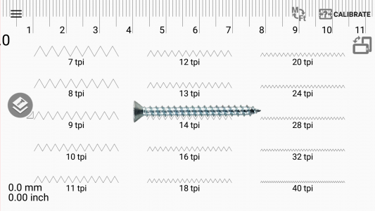اسکرین شات 1 برنامه Thread pitch gauge