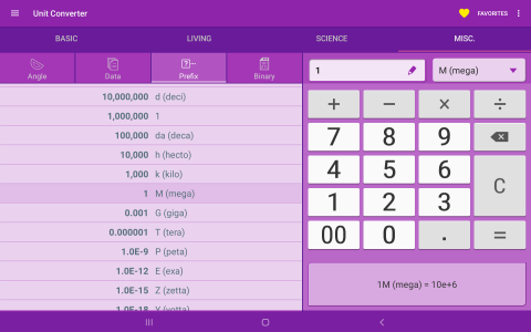 اسکرین شات برنامه Unit Converter 8