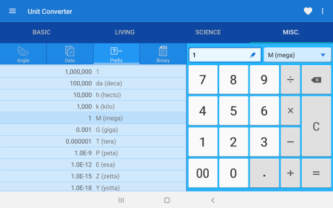 اسکرین شات برنامه Unit Converter 8