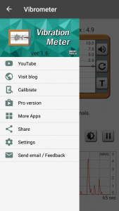 اسکرین شات 4 برنامه Vibration Meter