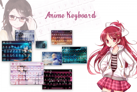 اسکرین شات برنامه Keyboard - Anime Keyboard 1