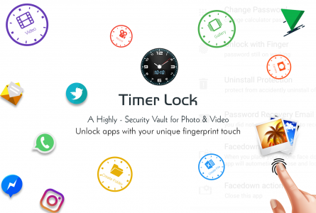 اسکرین شات برنامه Timer Lock -Hide Photos,Videos 5