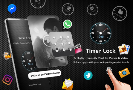 اسکرین شات برنامه Timer Lock -Hide Photos,Videos 1