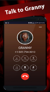 اسکرین شات بازی scary granny's video call/chat game prank 2