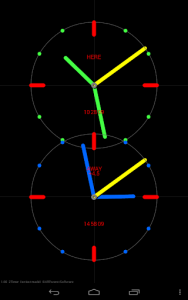 اسکرین شات برنامه 2Timer Clock Live Wallpaper 5