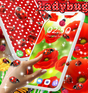 اسکرین شات برنامه Ladybug live wallpaper 1