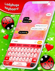 اسکرین شات برنامه Ladybugs Keyboard 🐞 Lady Beetle Keyboards Themes 4