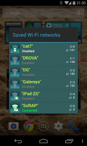 اسکرین شات برنامه Wi-Fi Info Widget 6