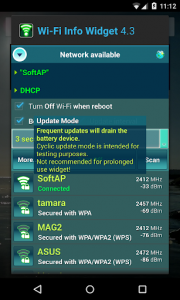 اسکرین شات برنامه Wi-Fi Info Widget 8