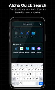 اسکرین شات 3 برنامه Alpha Hybrid Launcher 4D theme