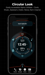 اسکرین شات 1 برنامه Alpha Hybrid Launcher 4D theme