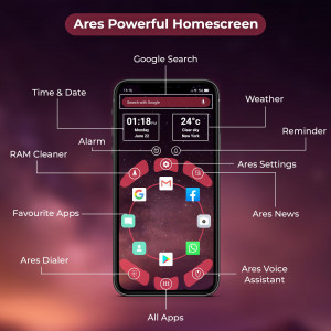 اسکرین شات برنامه Ares Launcher with 4D Themes 1
