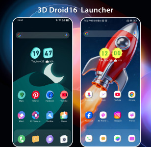 اسکرین شات 1 برنامه 3D Droid16 Launcher