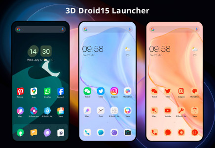 اسکرین شات 1 برنامه 3D Droid15 Launcher
