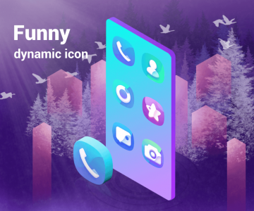 اسکرین شات برنامه 4D Launcher -Lively 4D Launche 5