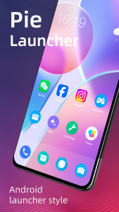 اسکرین شات 1 برنامه Pie Launcher version 2025