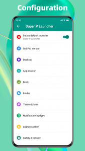 اسکرین شات برنامه Super P Launcher, Theme 8