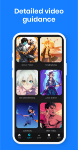 اسکرین شات 5 برنامه Learn to Draw Anime by Steps