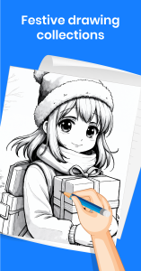 اسکرین شات 2 برنامه Learn to Draw Anime by Steps