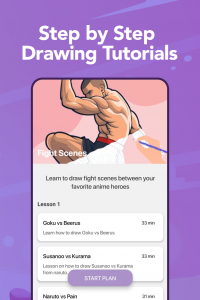 اسکرین شات برنامه Learn to Draw Anime by Steps 2